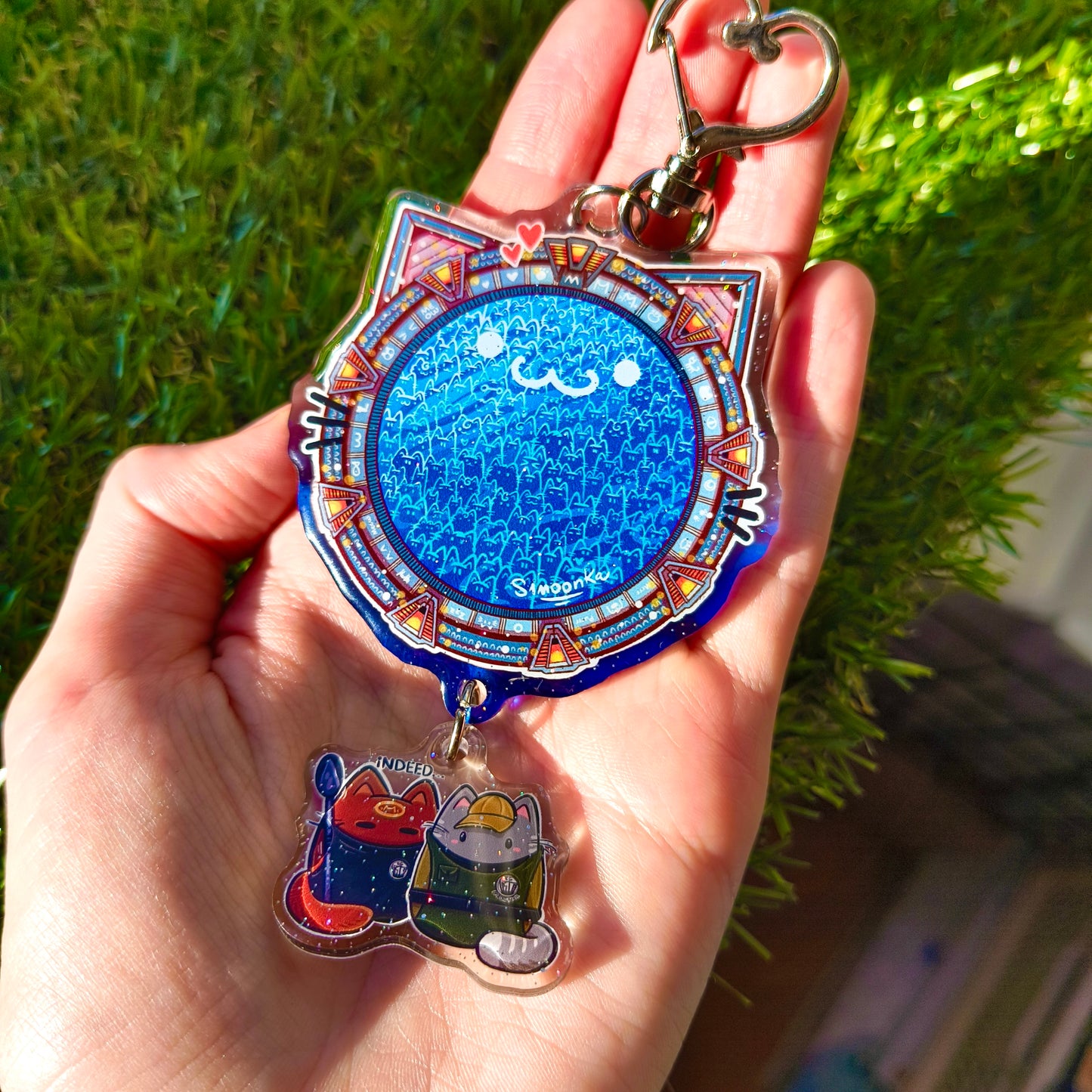 STARGATE fandom double keychain