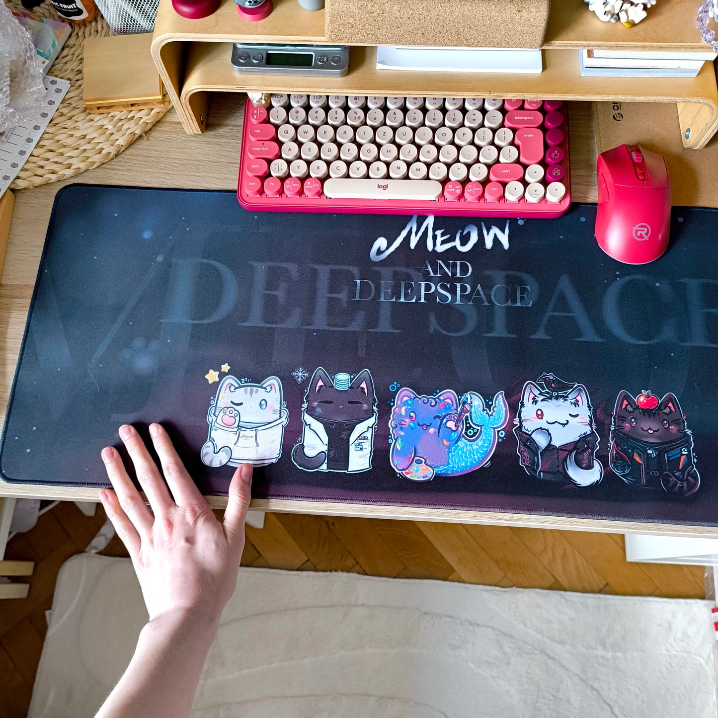 MEOW&DEEPSPACE deskmat mousepad