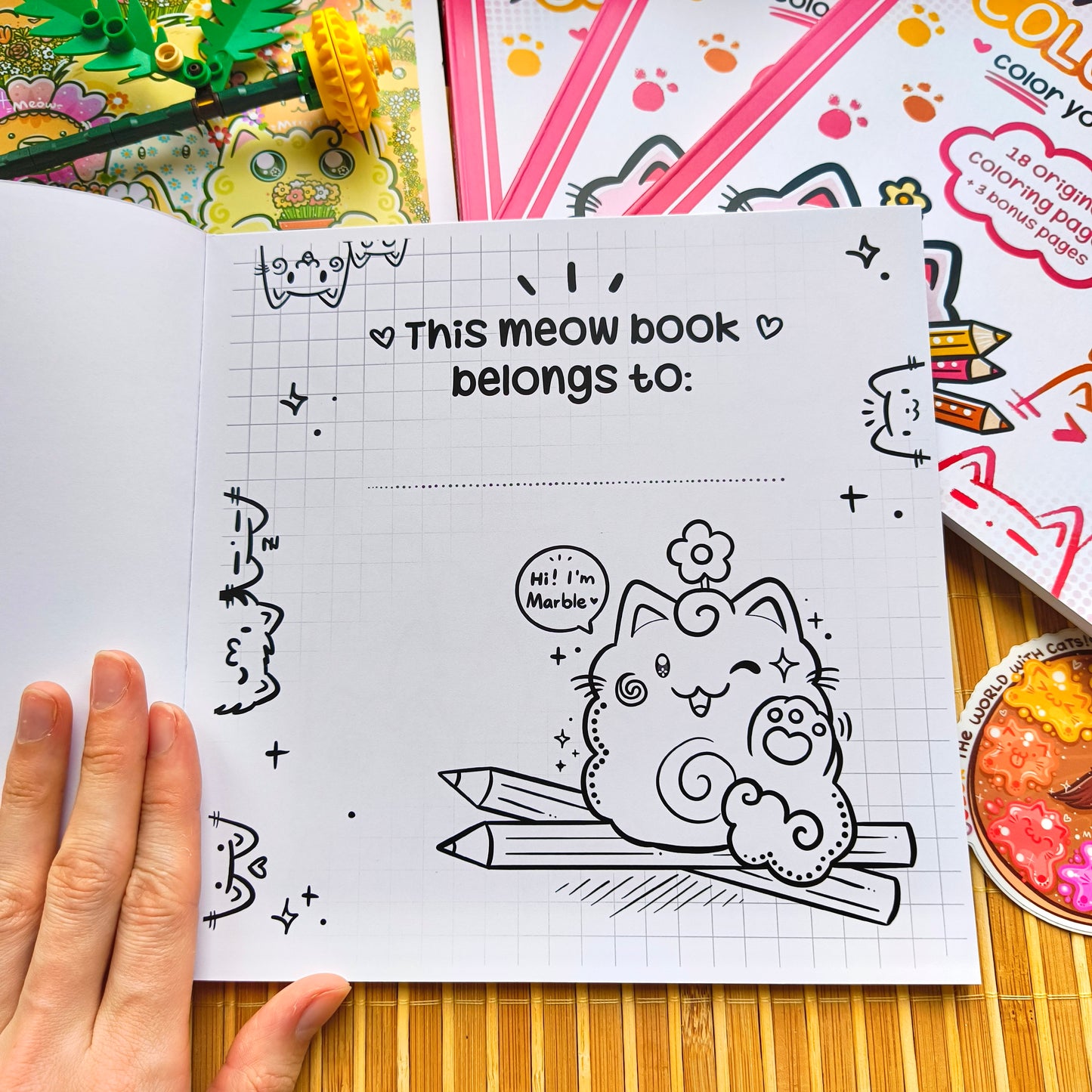 COLOR YOUR WORLD WITH CATS | original coloring book Vol. 1