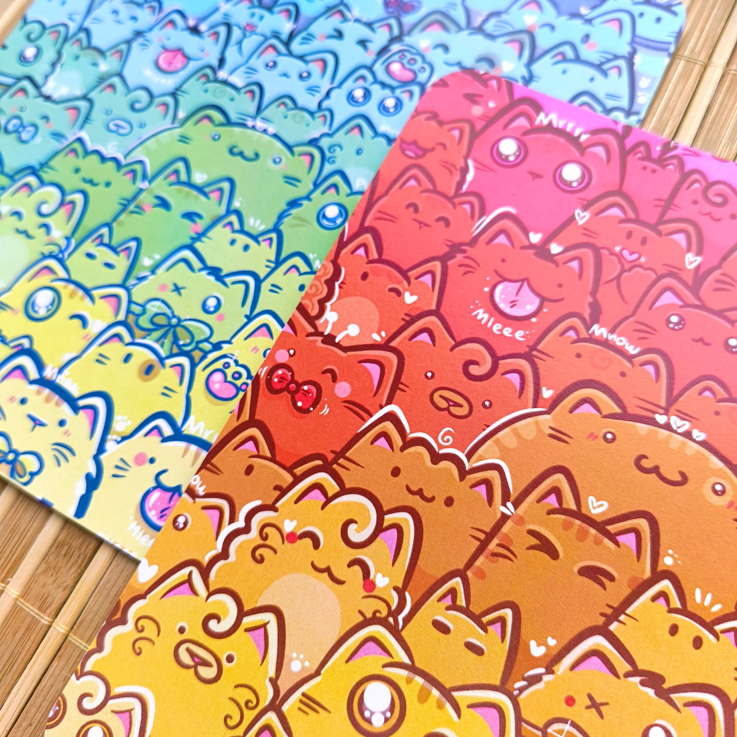 RAINBOW CATS art print