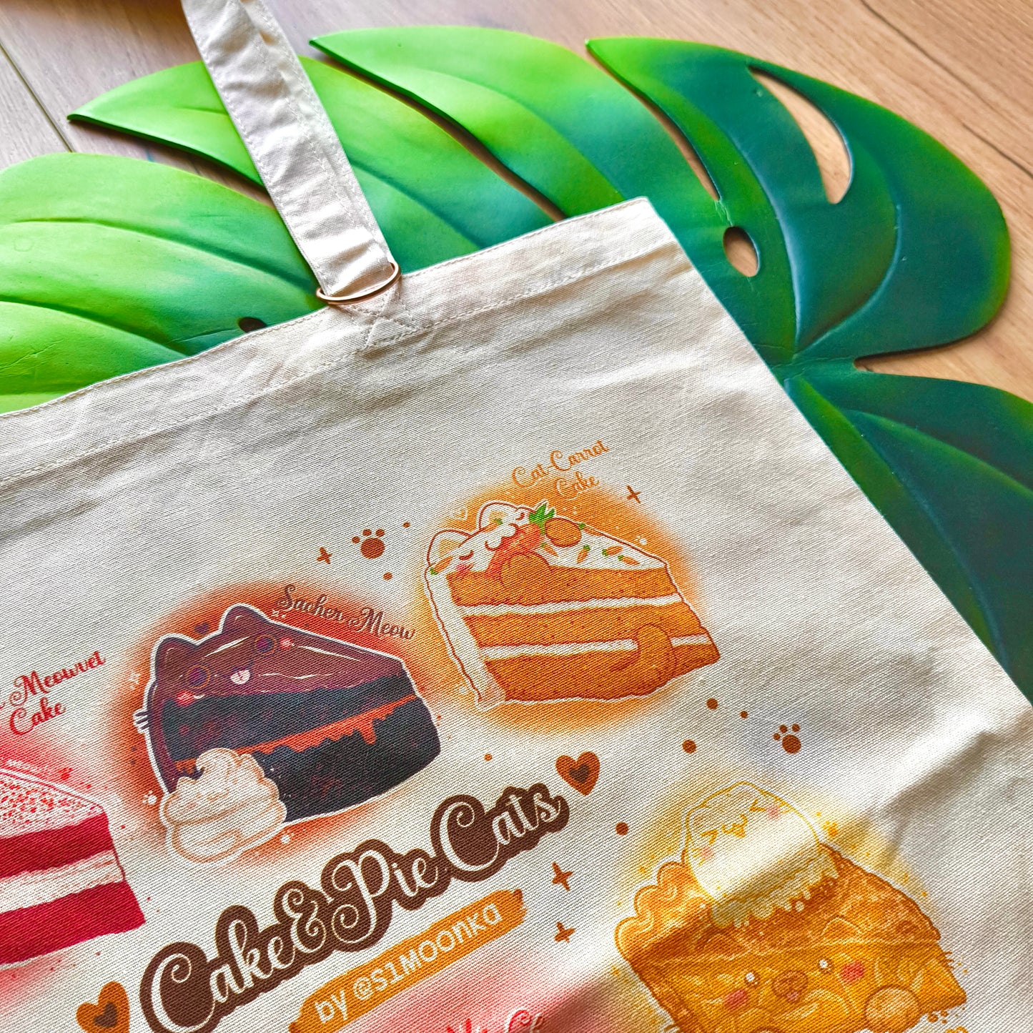 CAKE&PIE CATS cotton tote bag