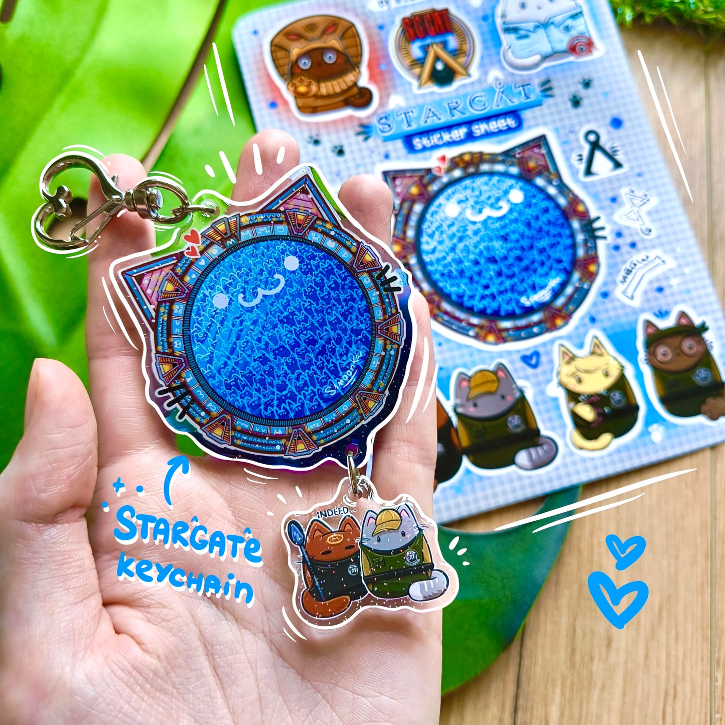 STARGATE fandom double keychain
