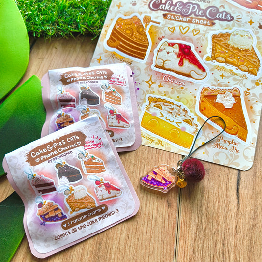 CAKE&PIE CATS phone charms