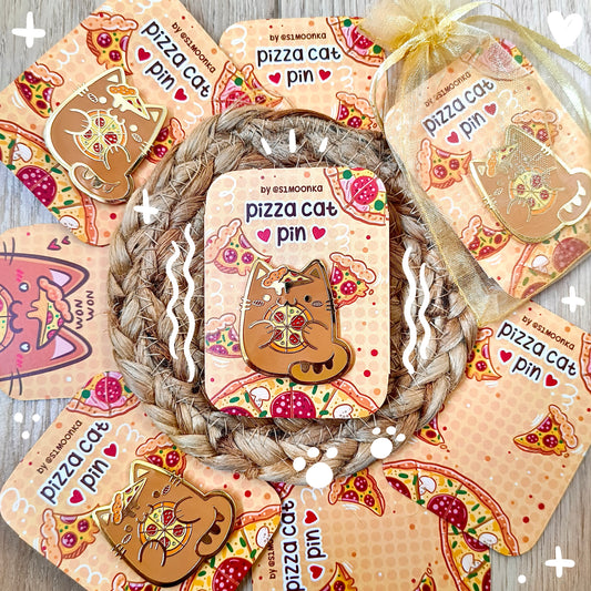PIZZA CAT enamel pin companion :3