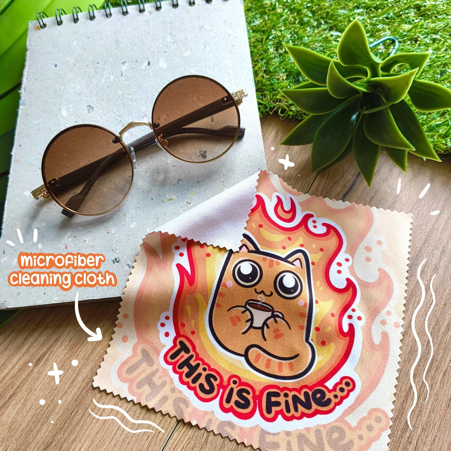 THIS IS FINE microfiber cleaning cloth