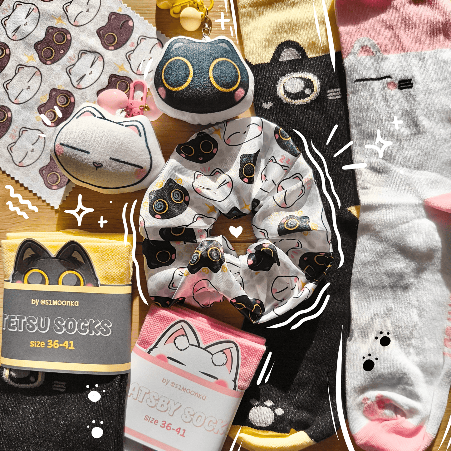 CATSBY&TETSU cotton socks :3