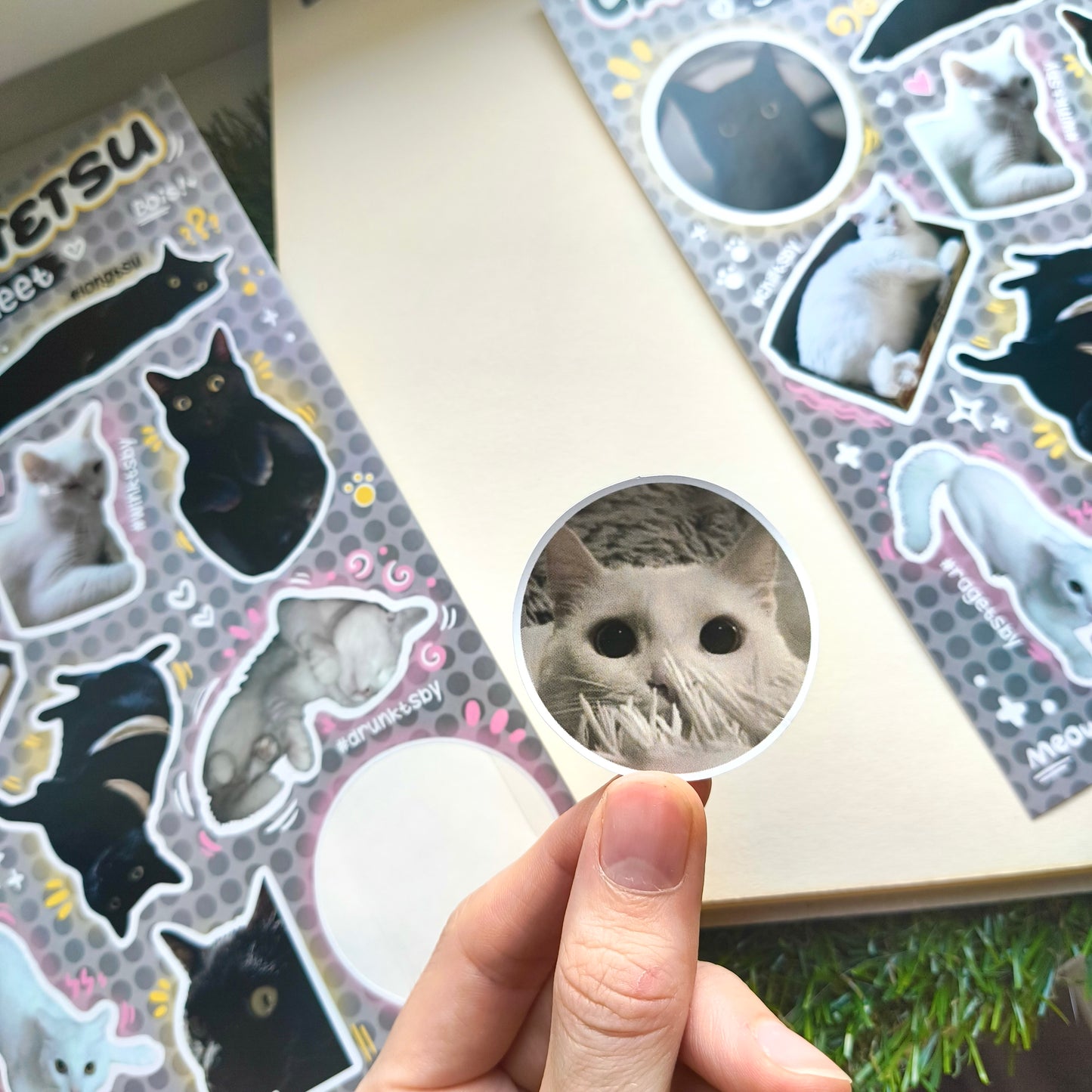CATSBY & TETSU vinyl sticker sheet