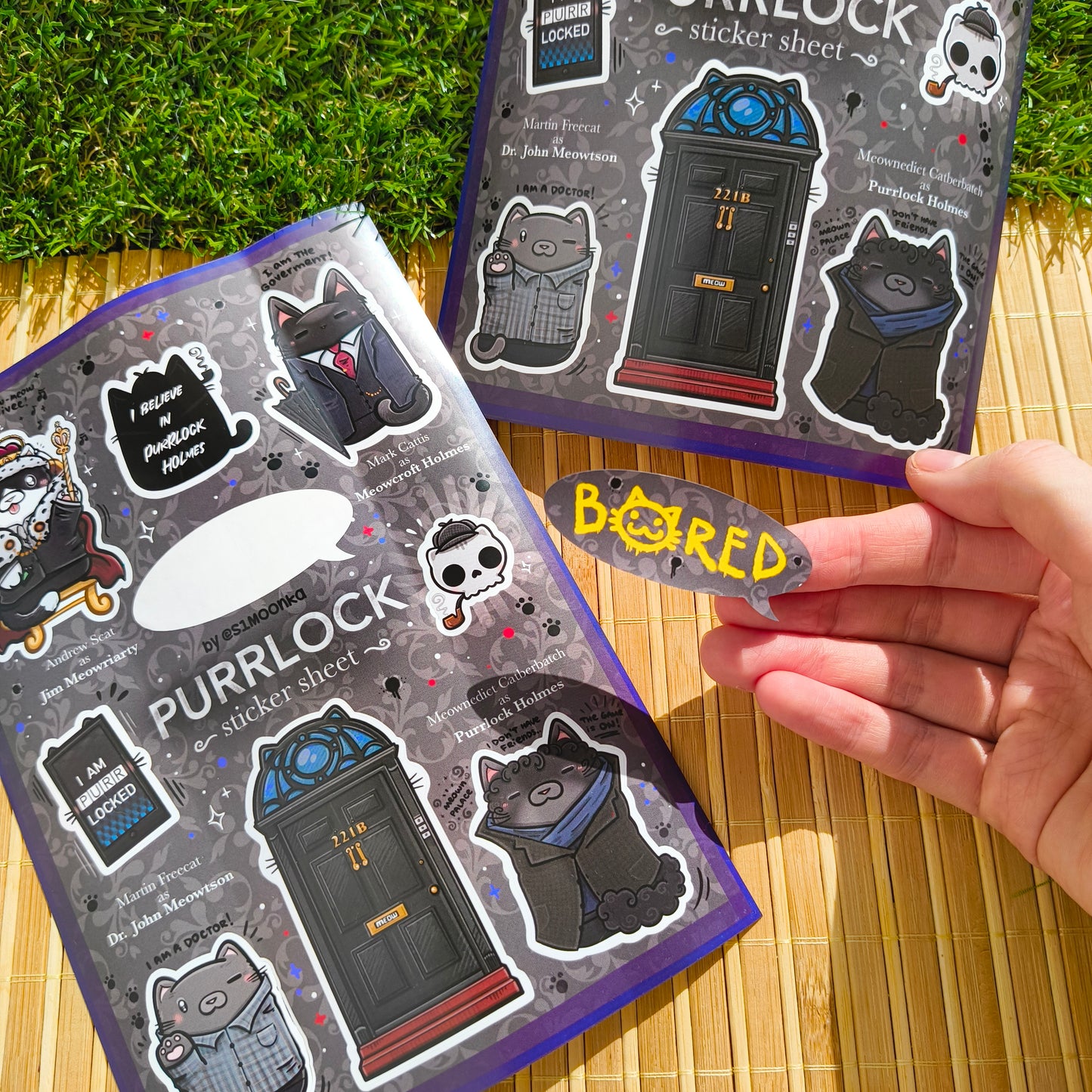 PURRLOCK sticker sheet