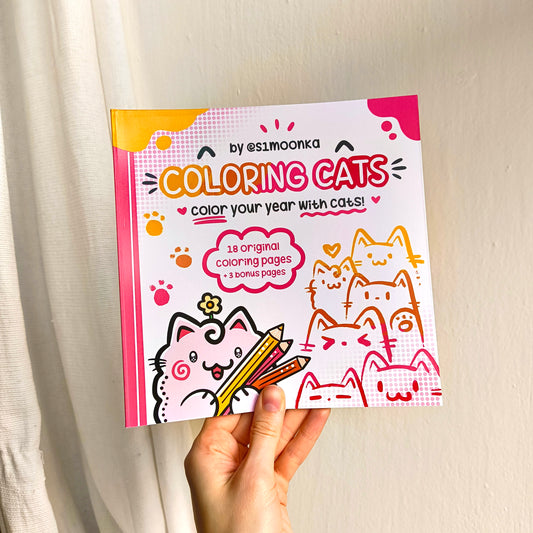 COLOR YOUR YEAR WITH CATS | original coloring book Vol. 1