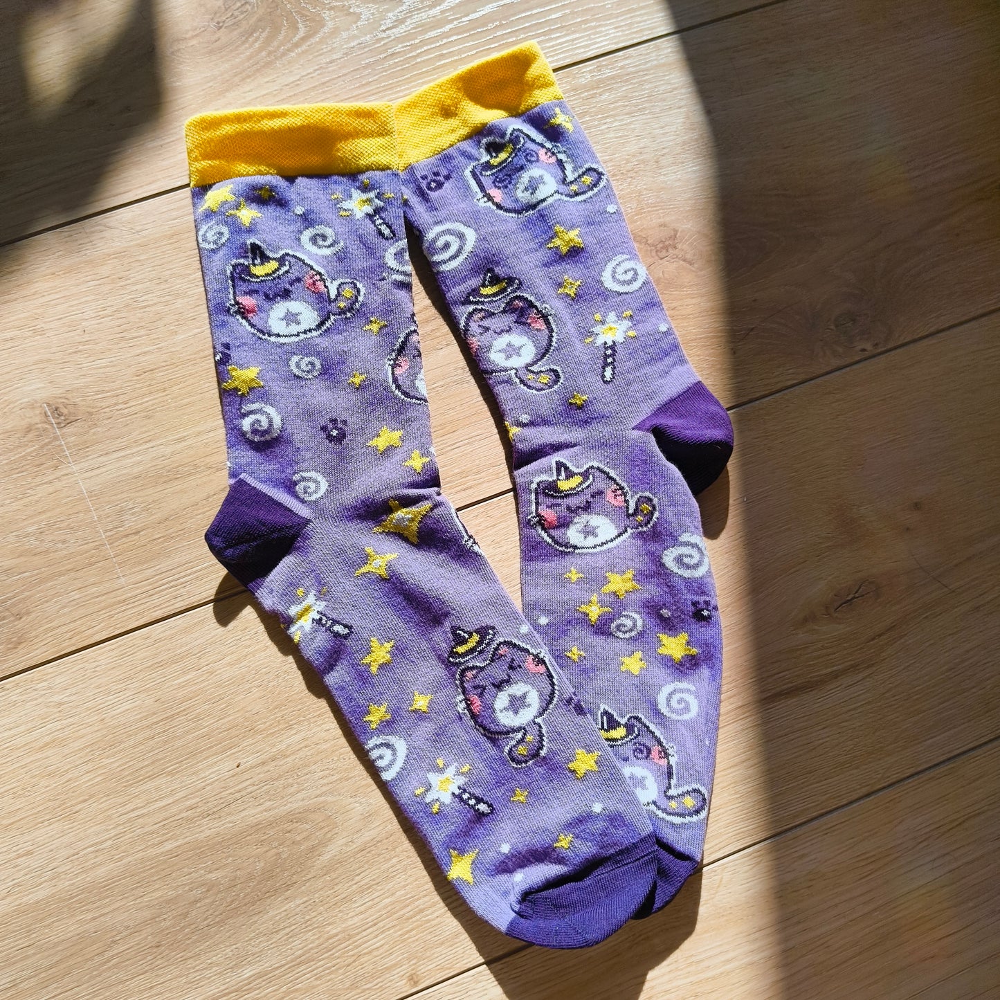 WIZARD CATS cotton socks :3