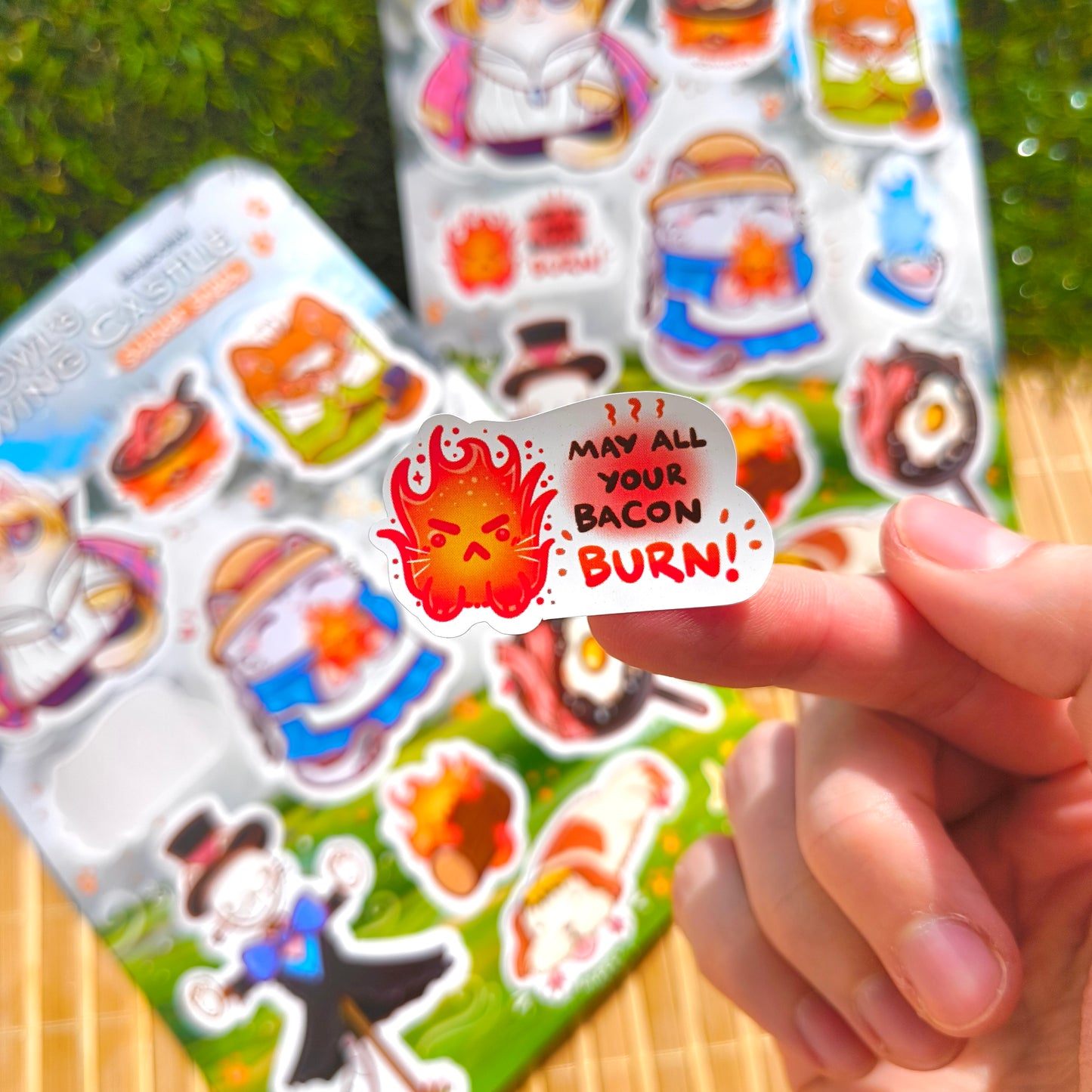 HOWL'S MEOWING CASTLE sticker sheet