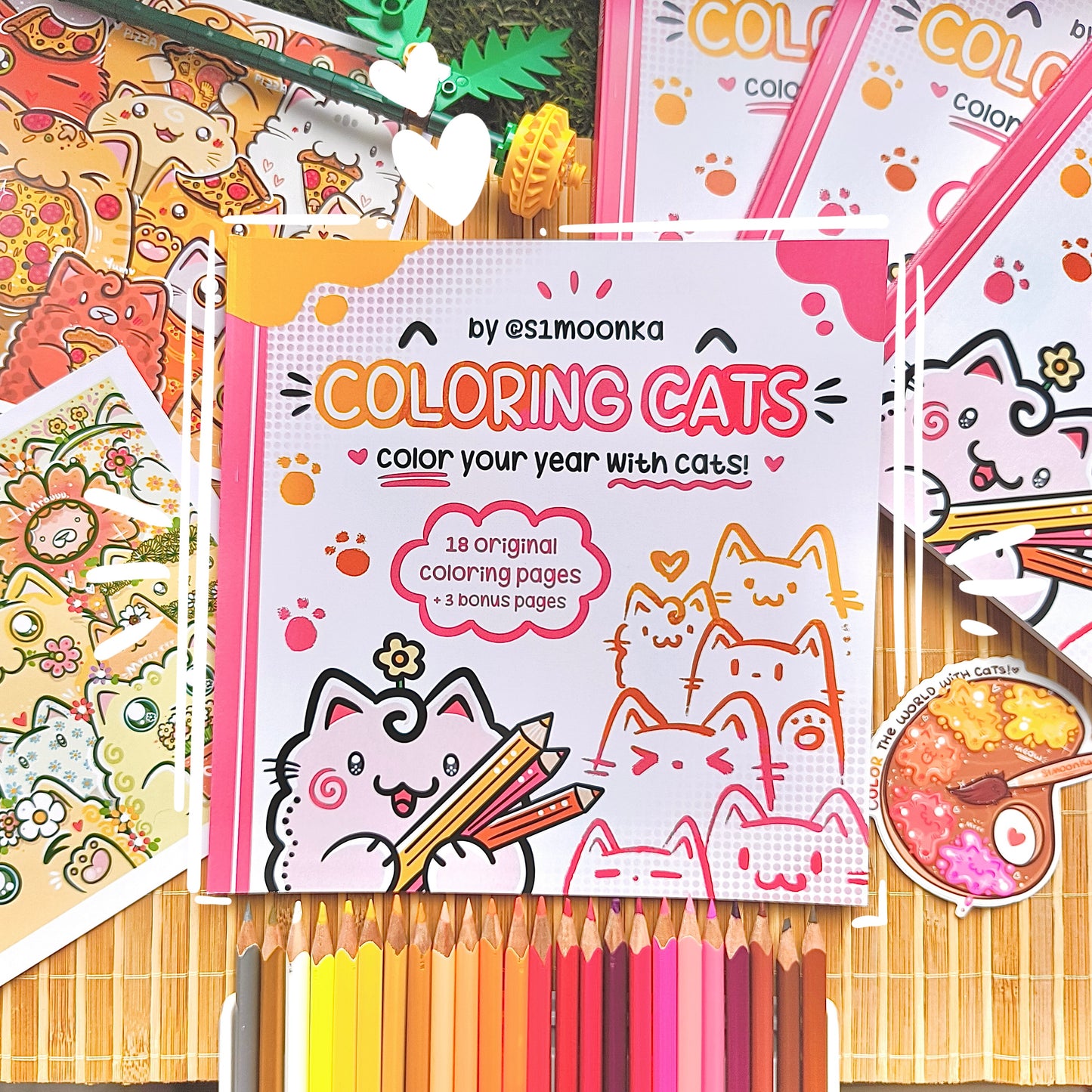 COLOR YOUR WORLD WITH CATS | original coloring book Vol. 1