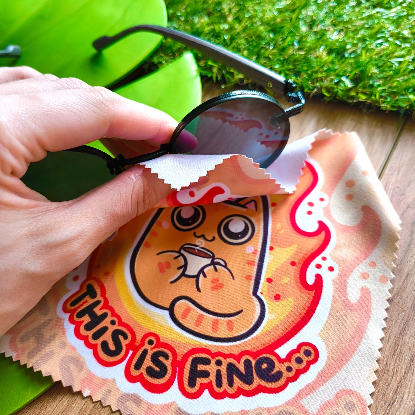 THIS IS FINE microfiber cleaning cloth