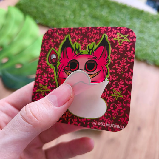 MEOWLASTOR fandom die-cut sticker with background