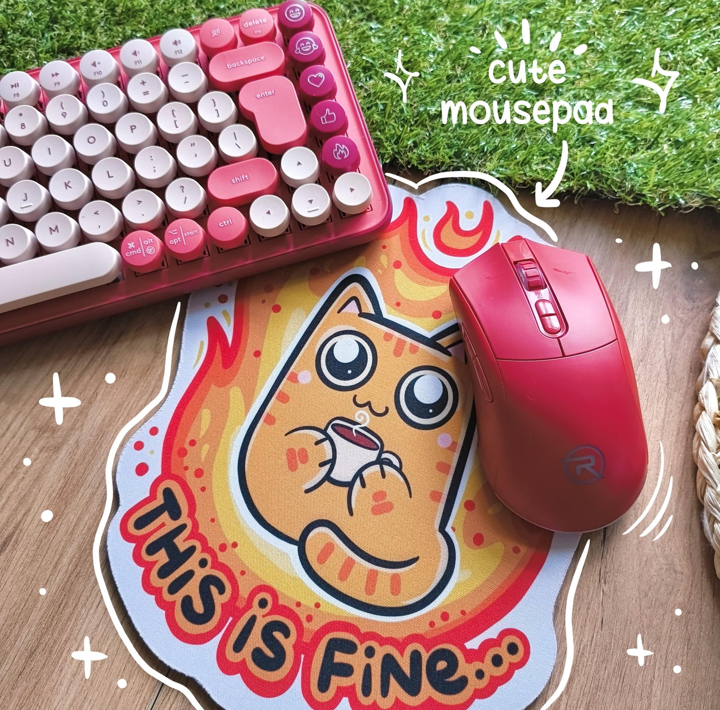 THIS IS FINE mousepad