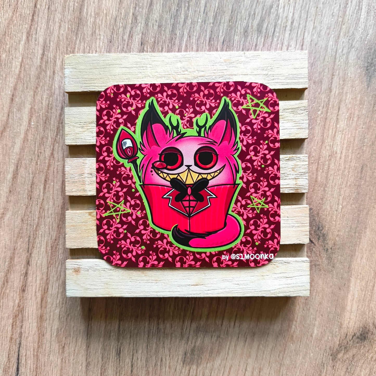 MEOWLASTOR fandom die-cut sticker with background
