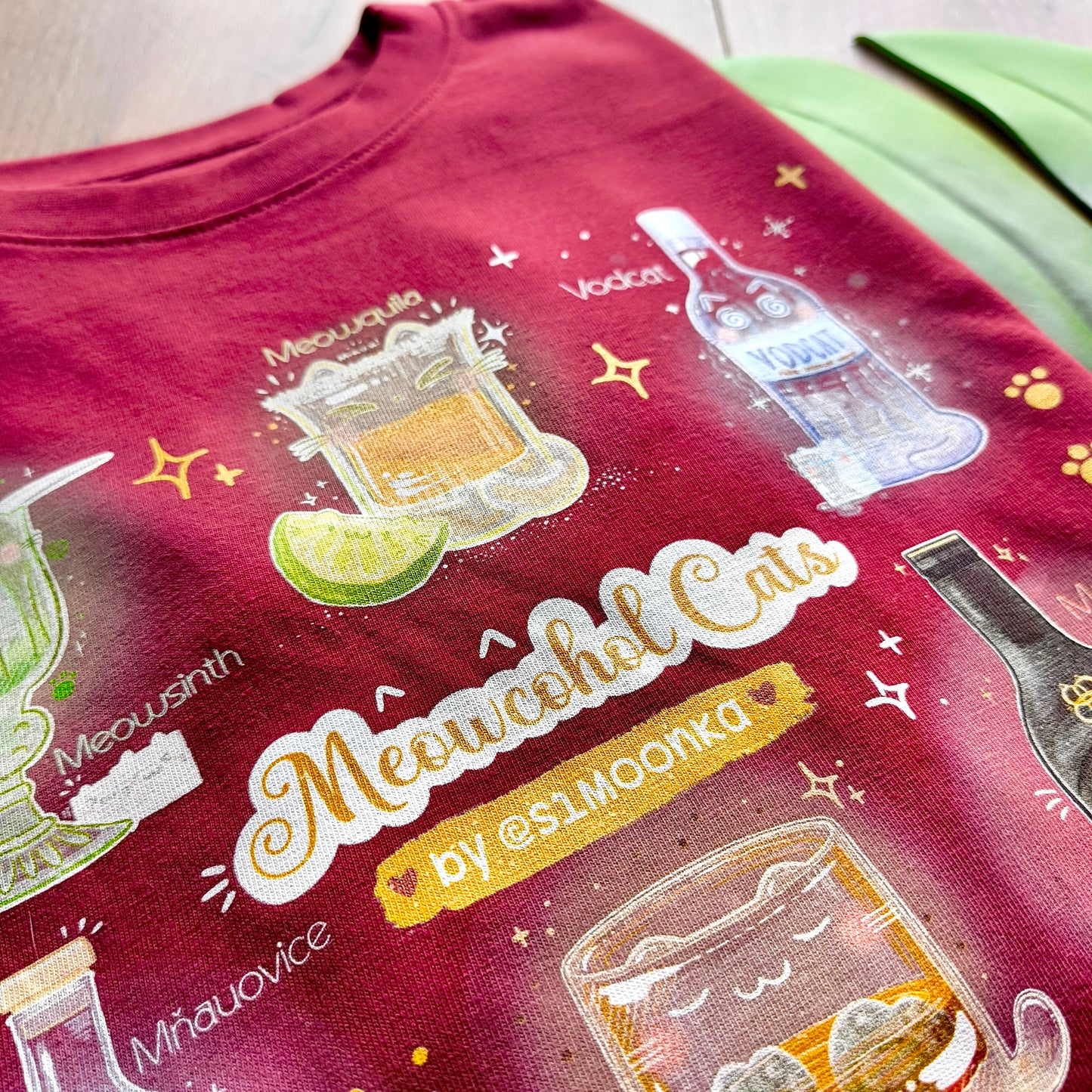MEOWCOHOL CATS cotton t-shirt