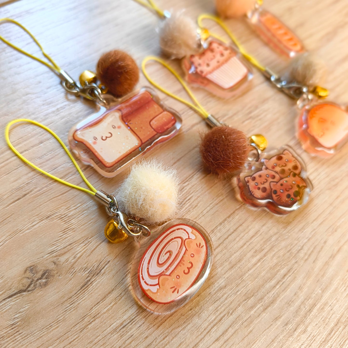 BREAD CATS phone charms