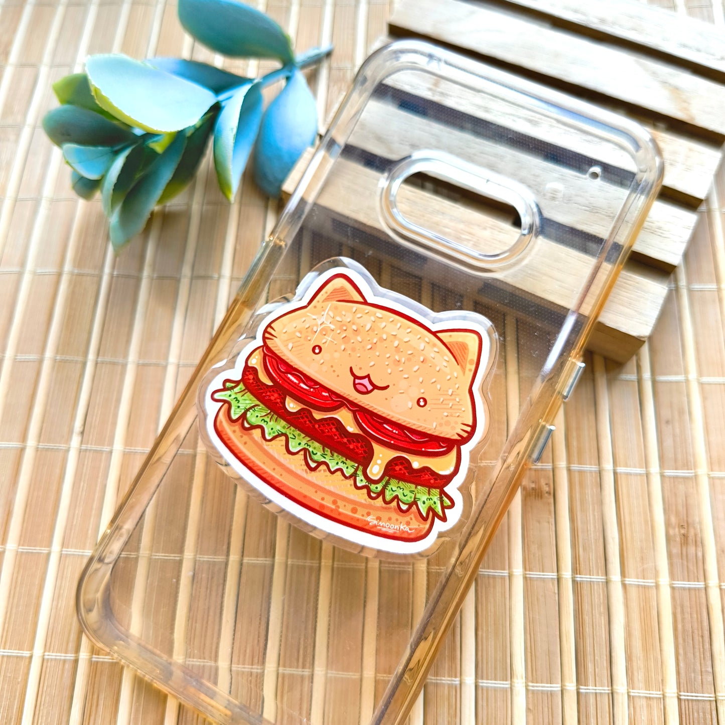 BURGER CAT phone grip