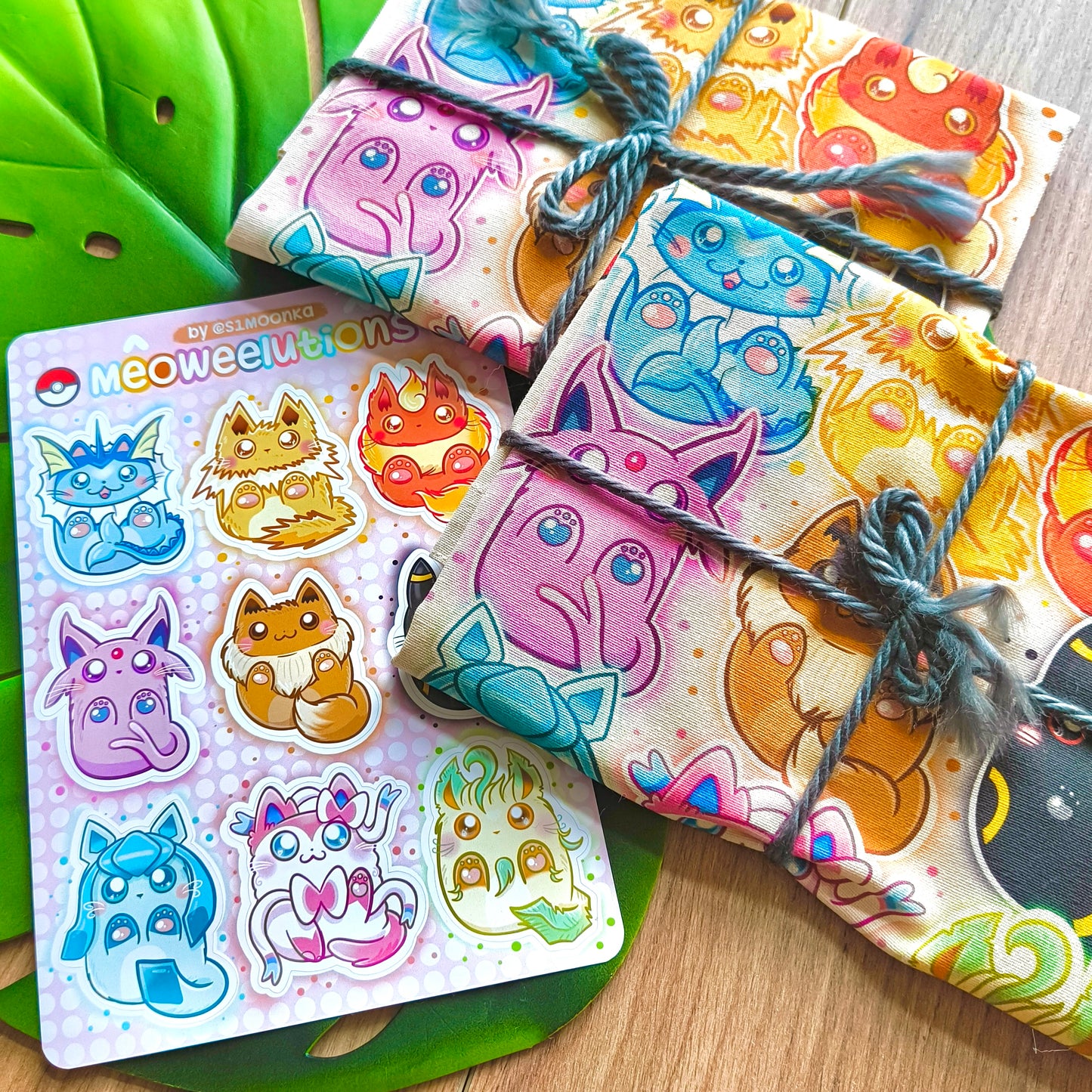 MEOWEELUTIONS cotton tote bag