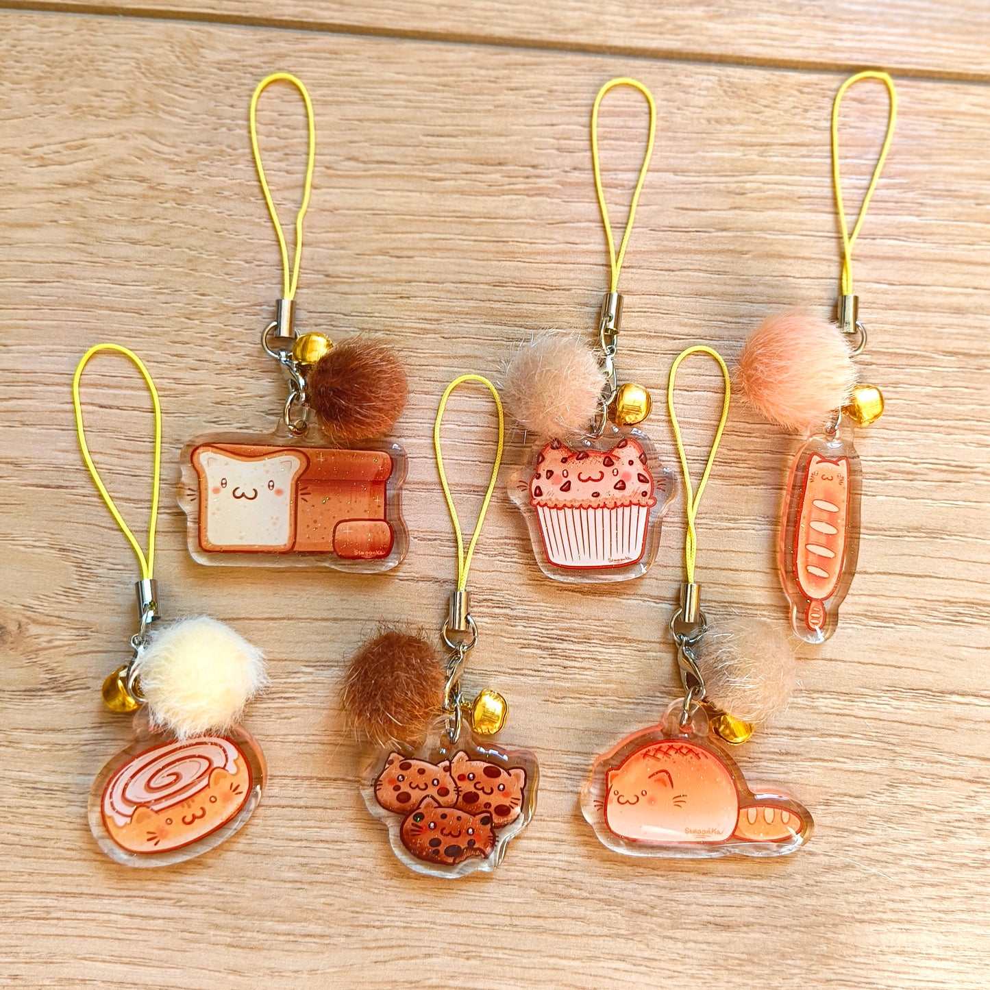 BREAD CATS phone charms