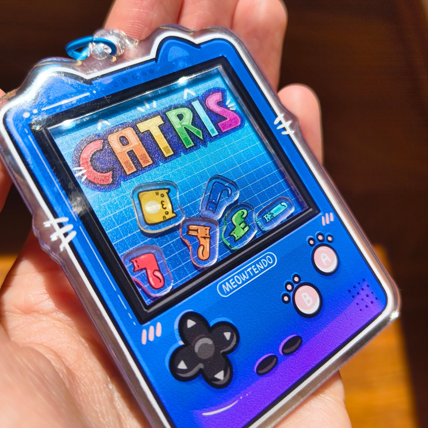 CATRIS acrylic shaker keychain
