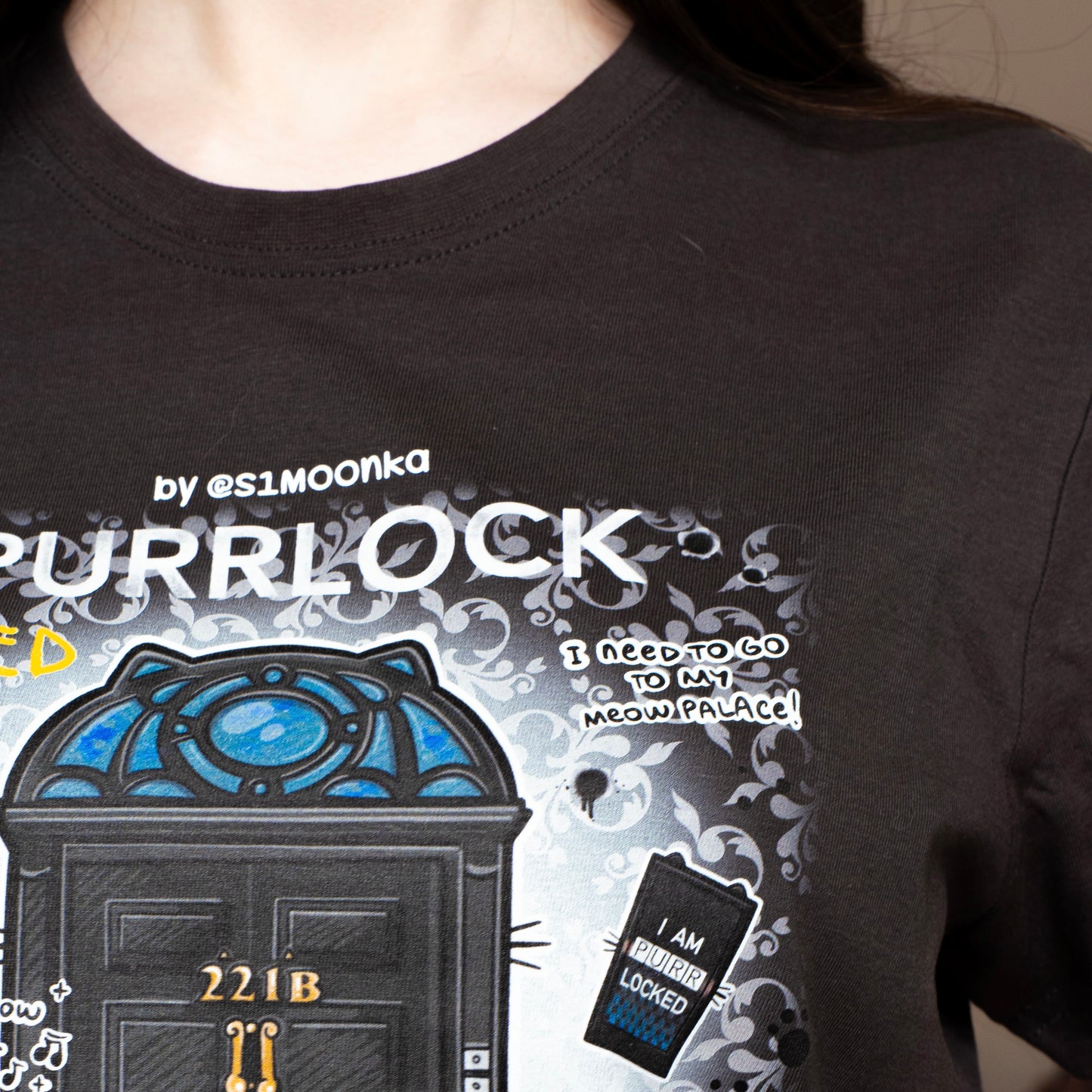 PURRRLOCK fandom cotton t-shirt