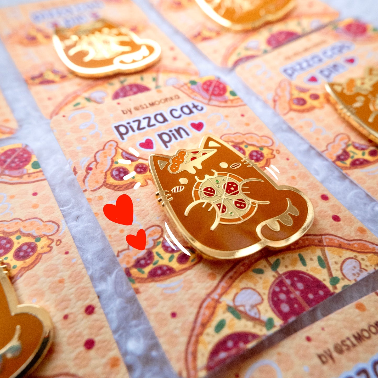 PIZZA CAT enamel pin companion :3
