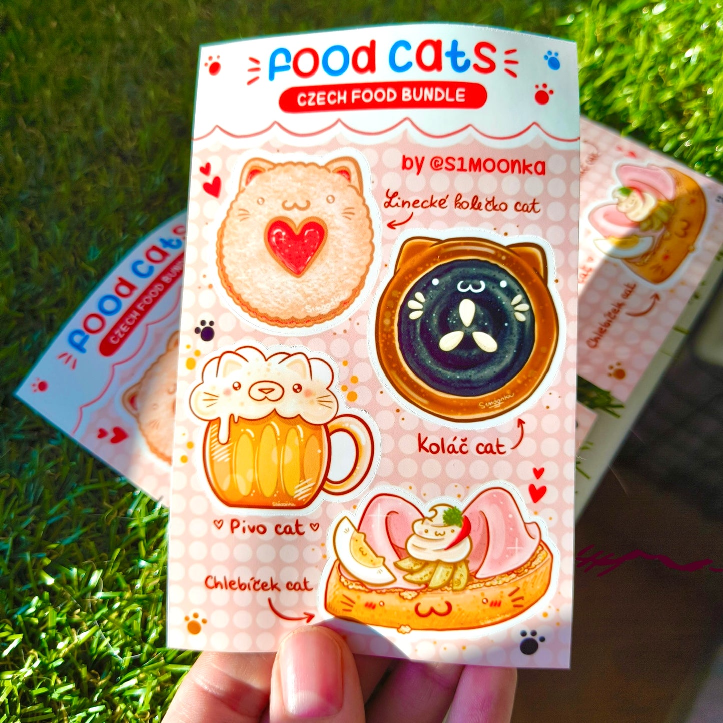 FOOD CATS (czech bundle) mini sticker sheet