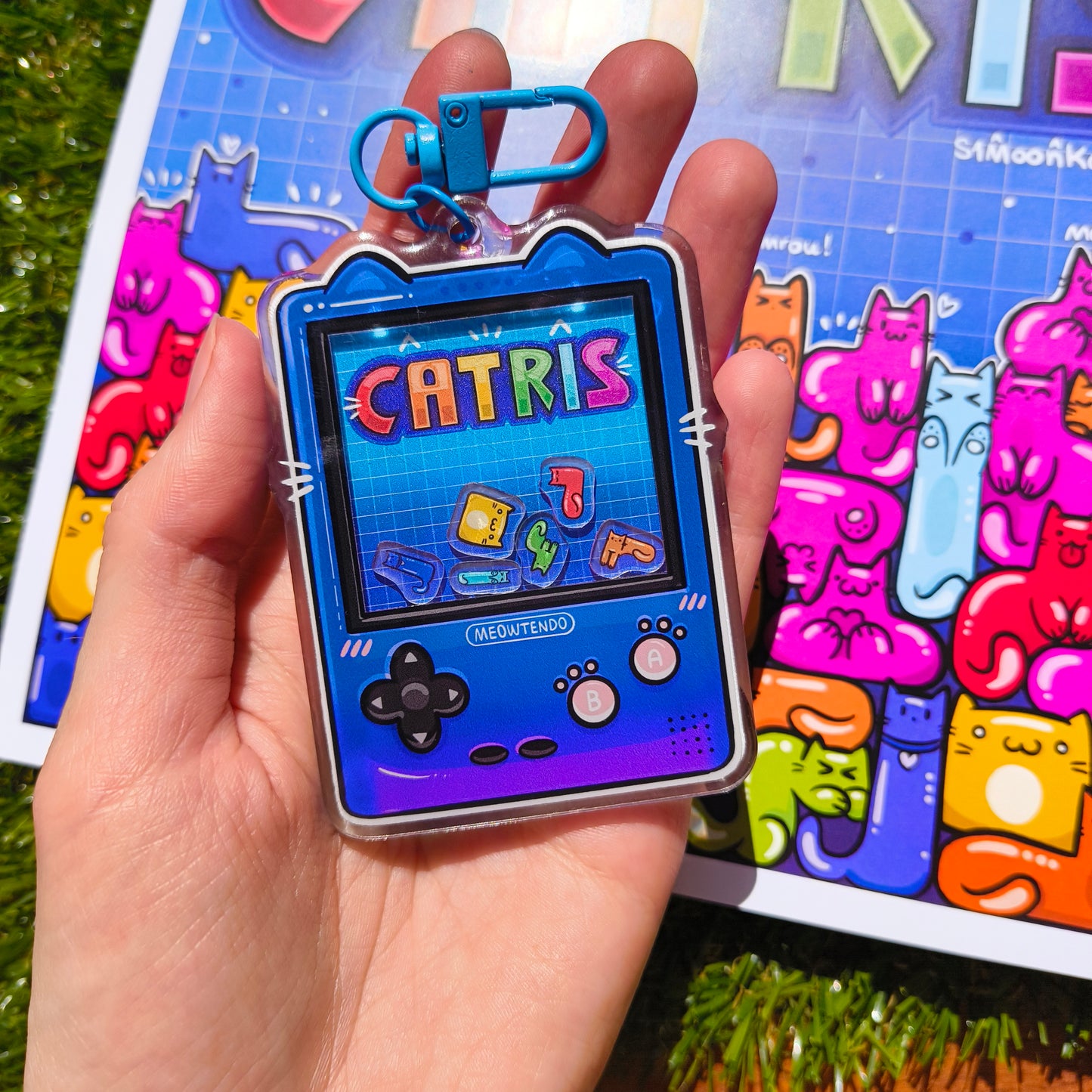 CATRIS acrylic shaker keychain