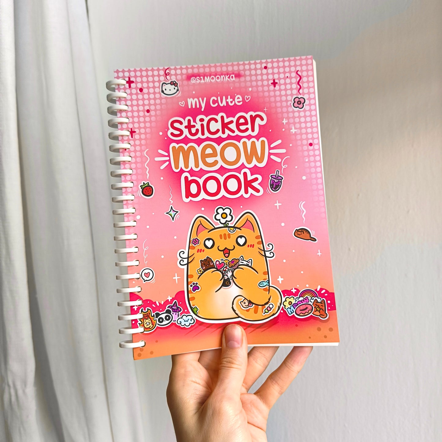 MY CUTE STICKER MEOW BOOK | reusable sticker book