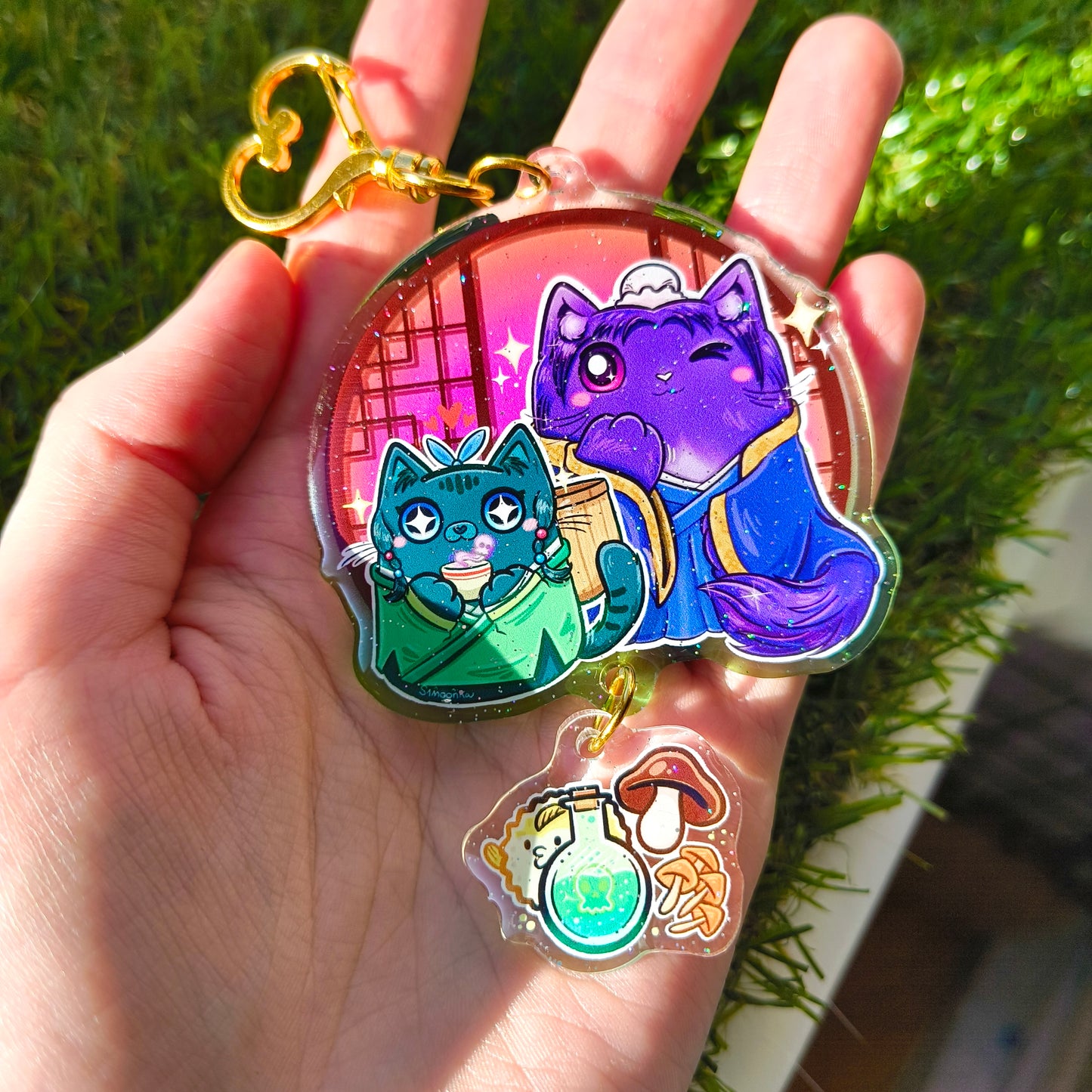MAOMAO & JINSHI fandom double keychain