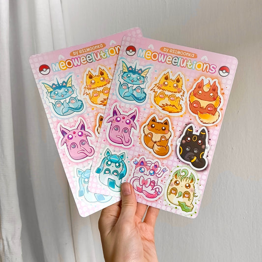 MEOWEELUTIONS sticker sheet