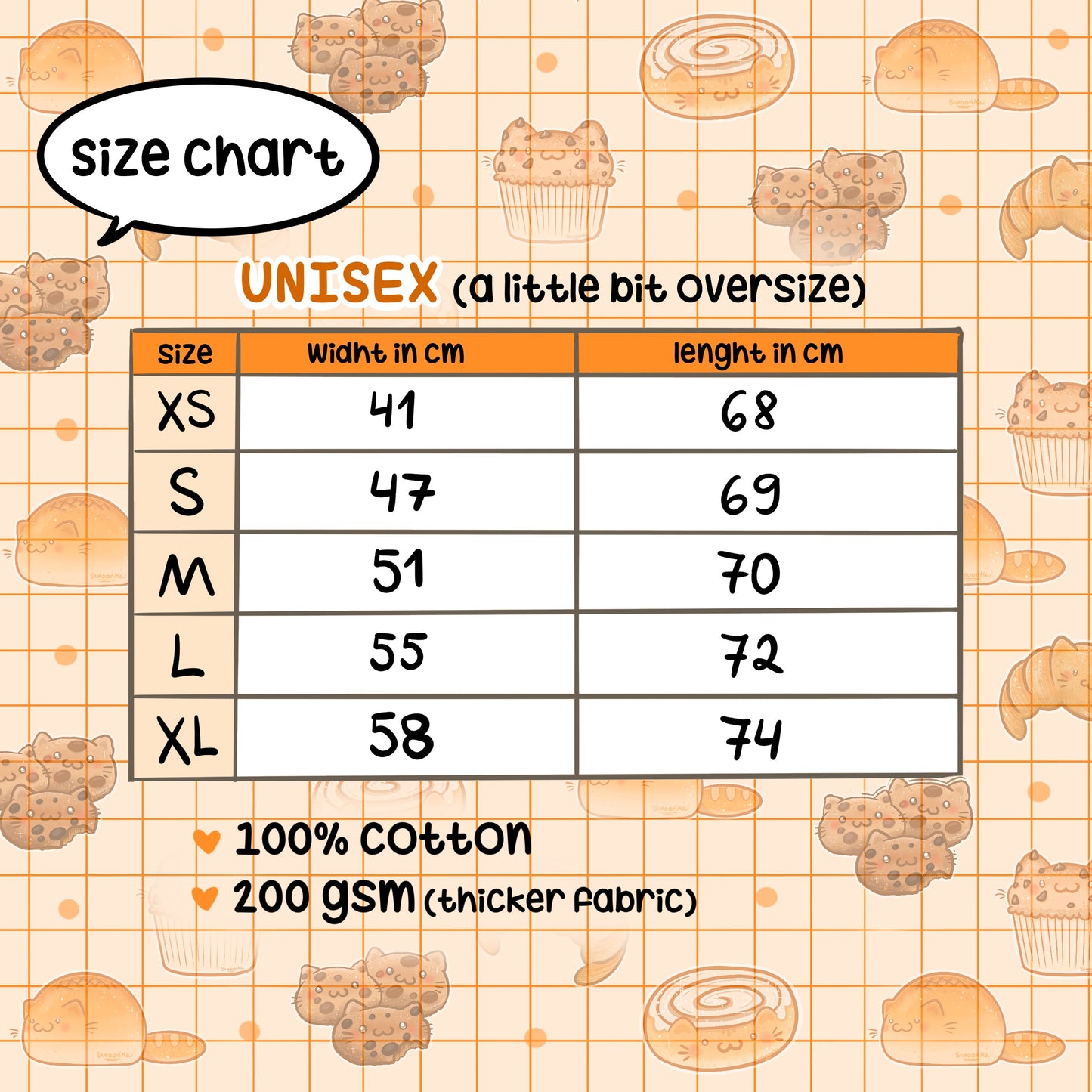 BREAD CATS cotton t-shirt