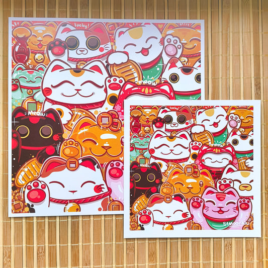 MANEKI NEKOS art print