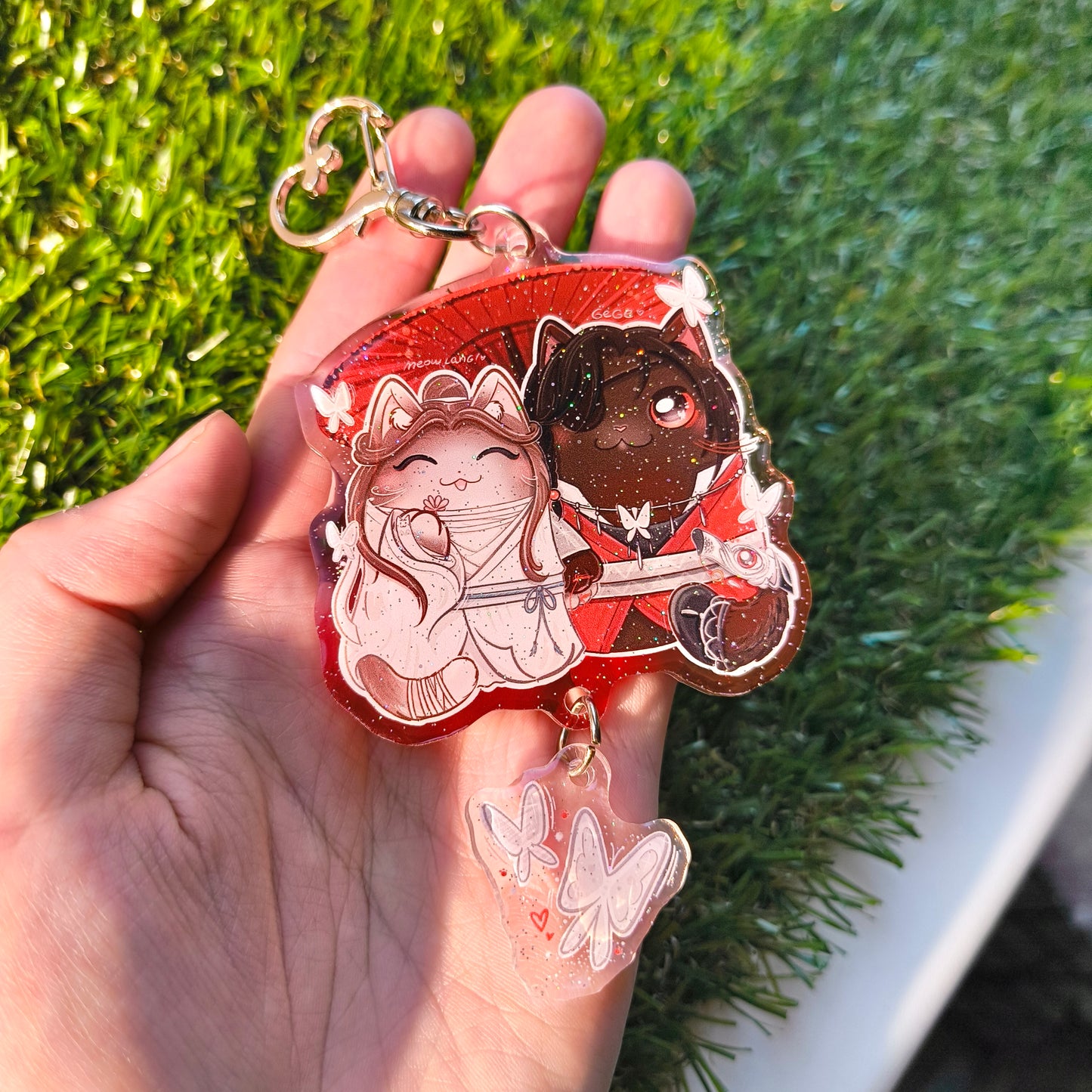 HUALIAN fandom double keychain