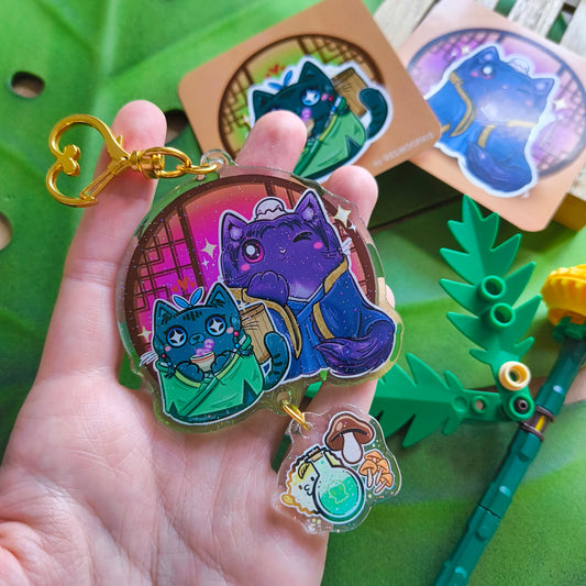 MAOMAO & JINSHI fandom double keychain