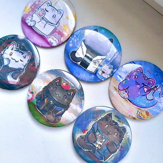 MEOW&DEEPSPACE big button pins