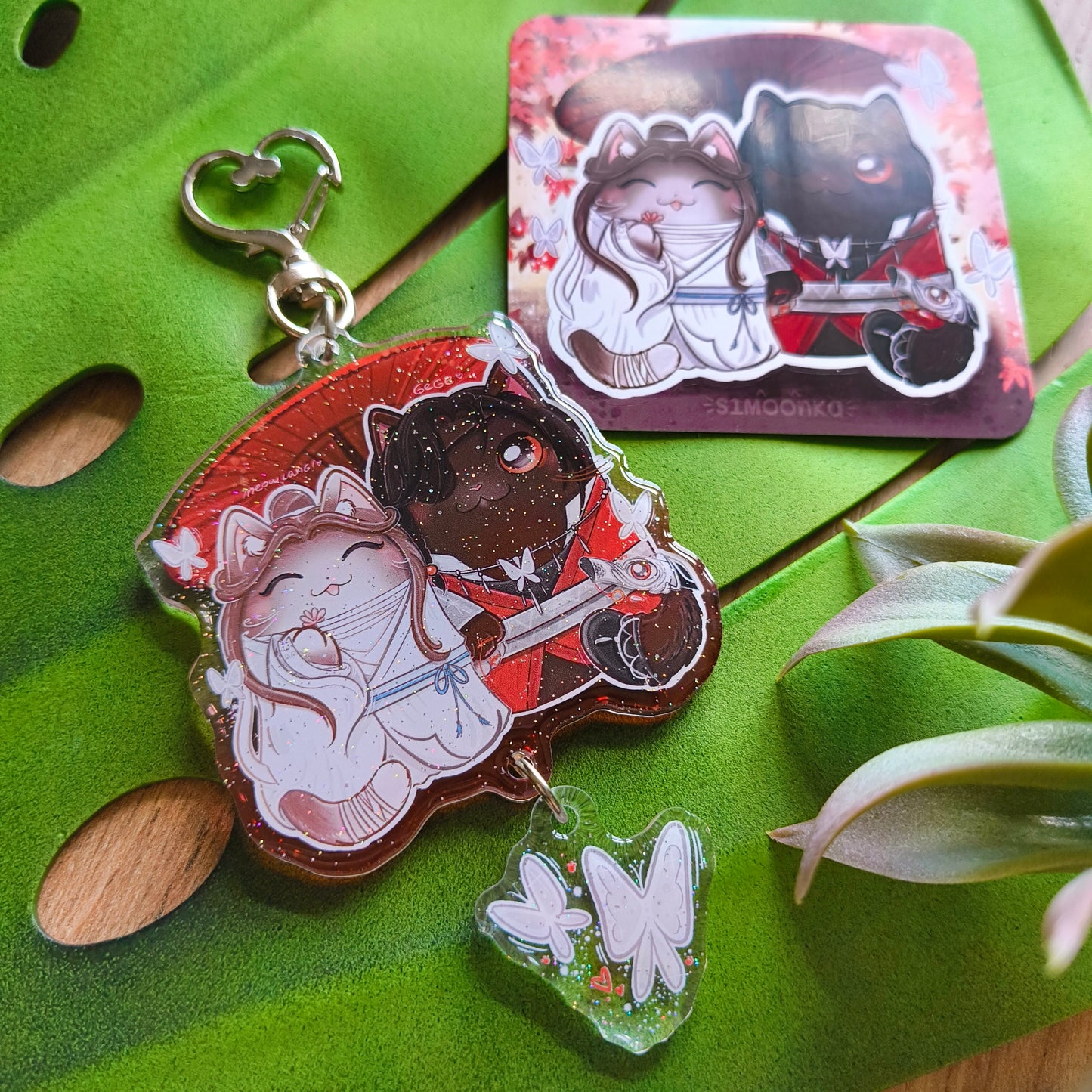 HUALIAN fandom double keychain