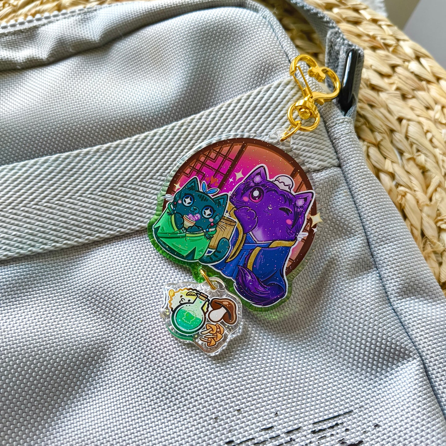 MAOMAO & JINSHI fandom double keychain