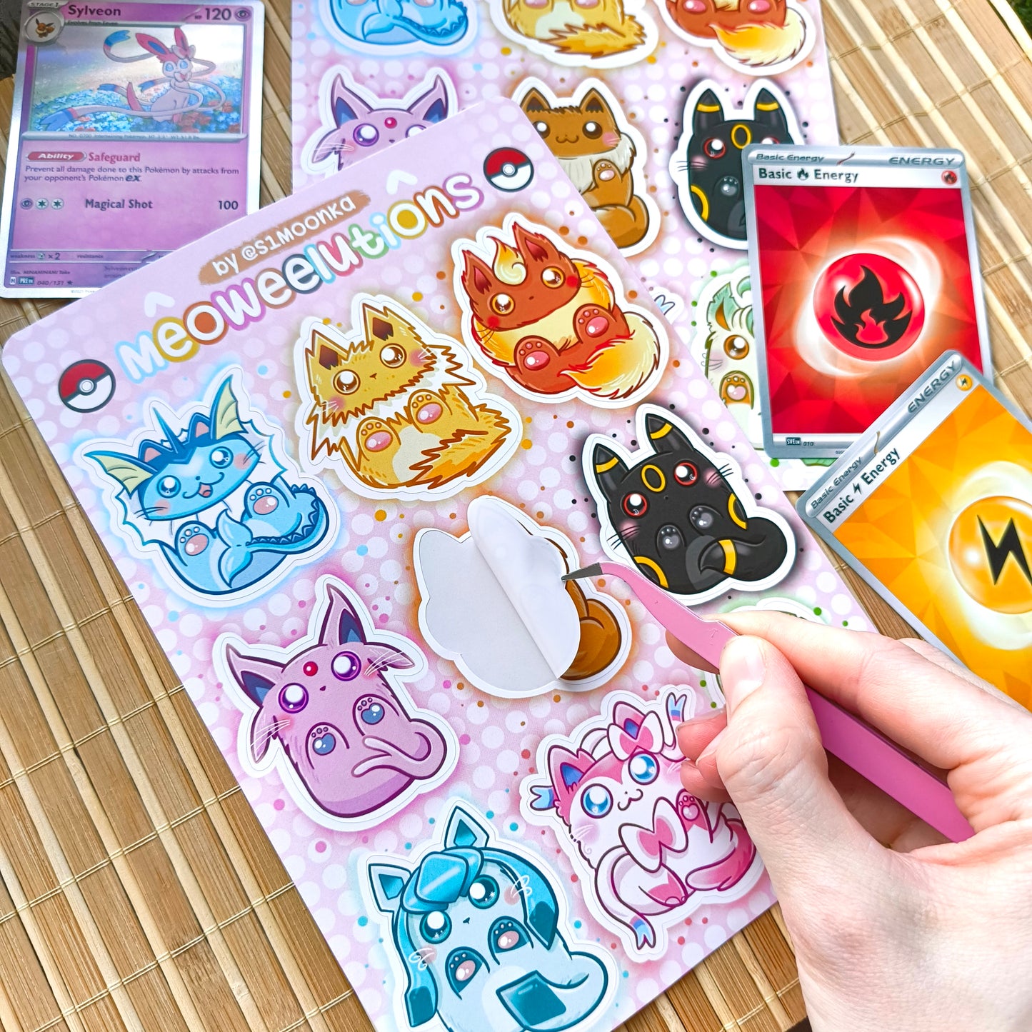 MEOWEELUTIONS sticker sheet