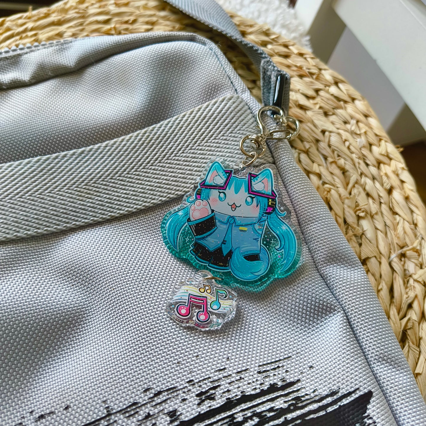 CATSUNE MIAUKU fandom double keychain
