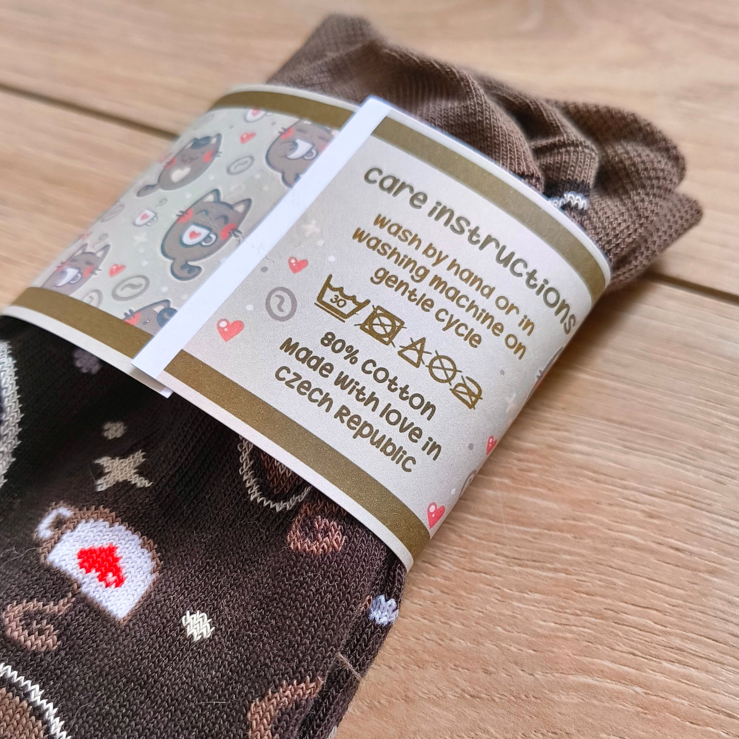 COFFEE CATS cotton socks :3