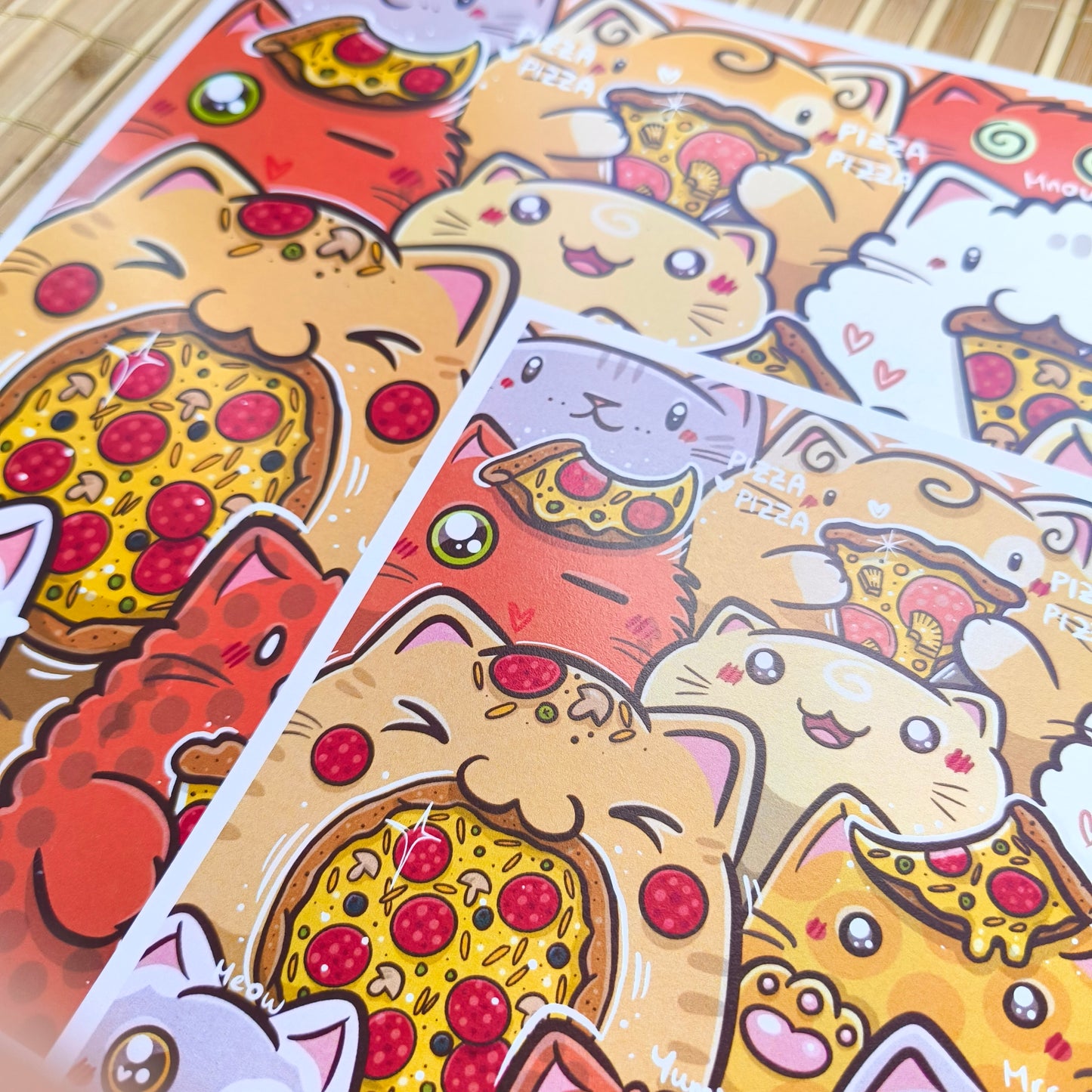 PIZZA CATS art print
