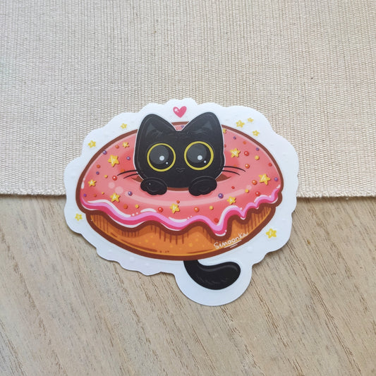 DONUT TETSU die-cut waterproof vinyl car sticker