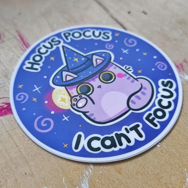 HOCUS POCUS die-cut waterproof vinyl sticker