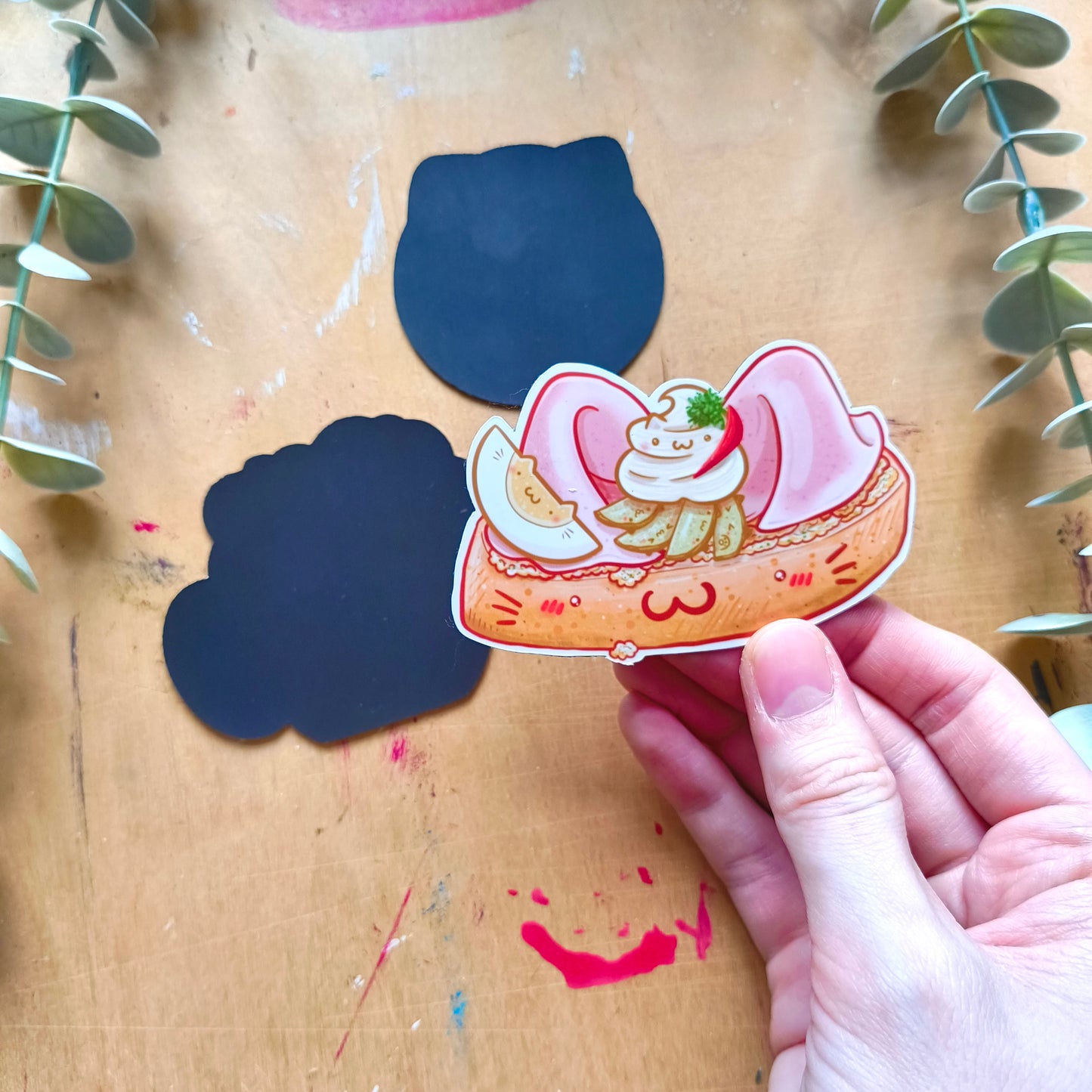 CZECH FOOD CATS fridge magnets set