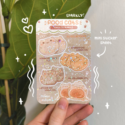 FOOD CATS (knedlík bundle) mini sticker sheet