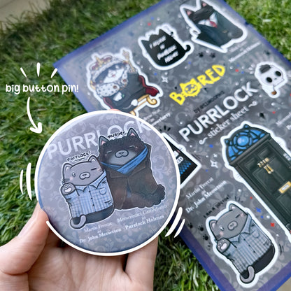 PURRRLOCK big button pins