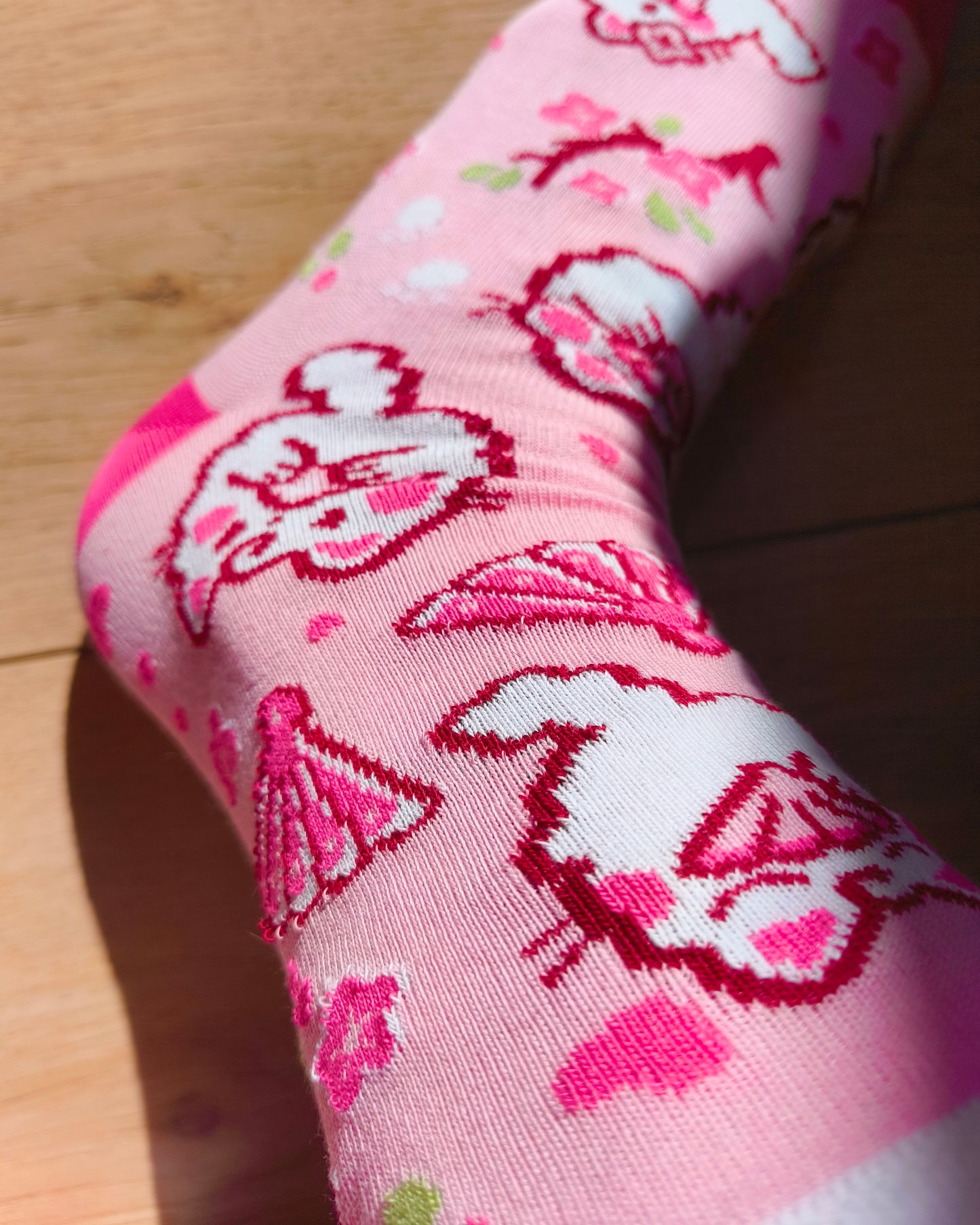 SAKURA CAT cotton socks :3